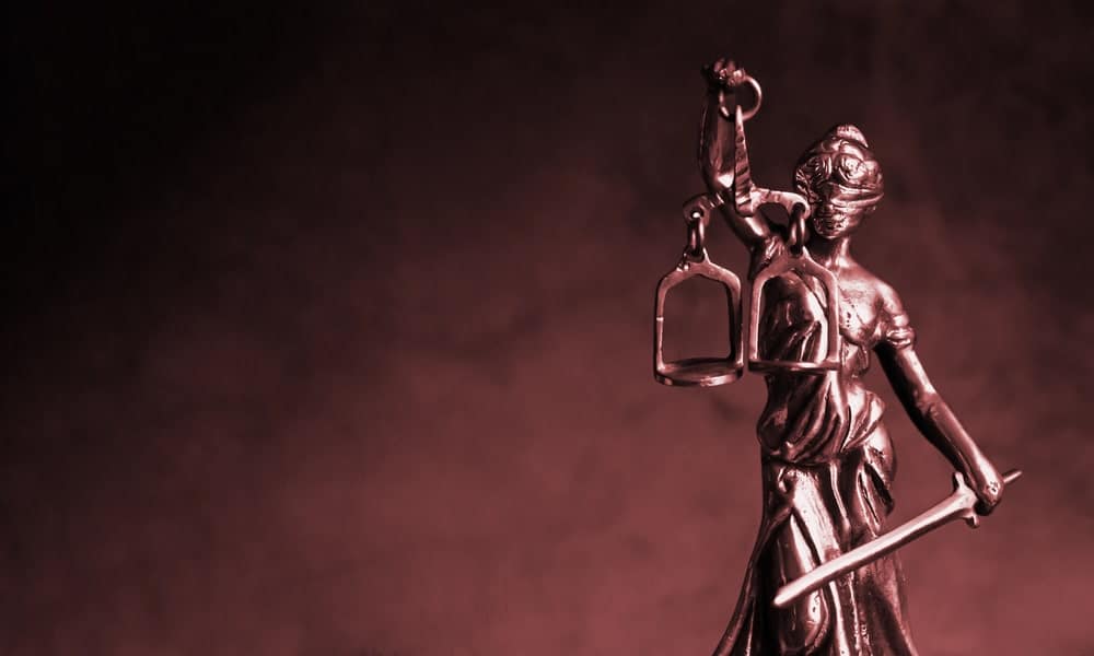 Bronze Lady Justice statue representing fairness and legal balance in meth charges in Florida